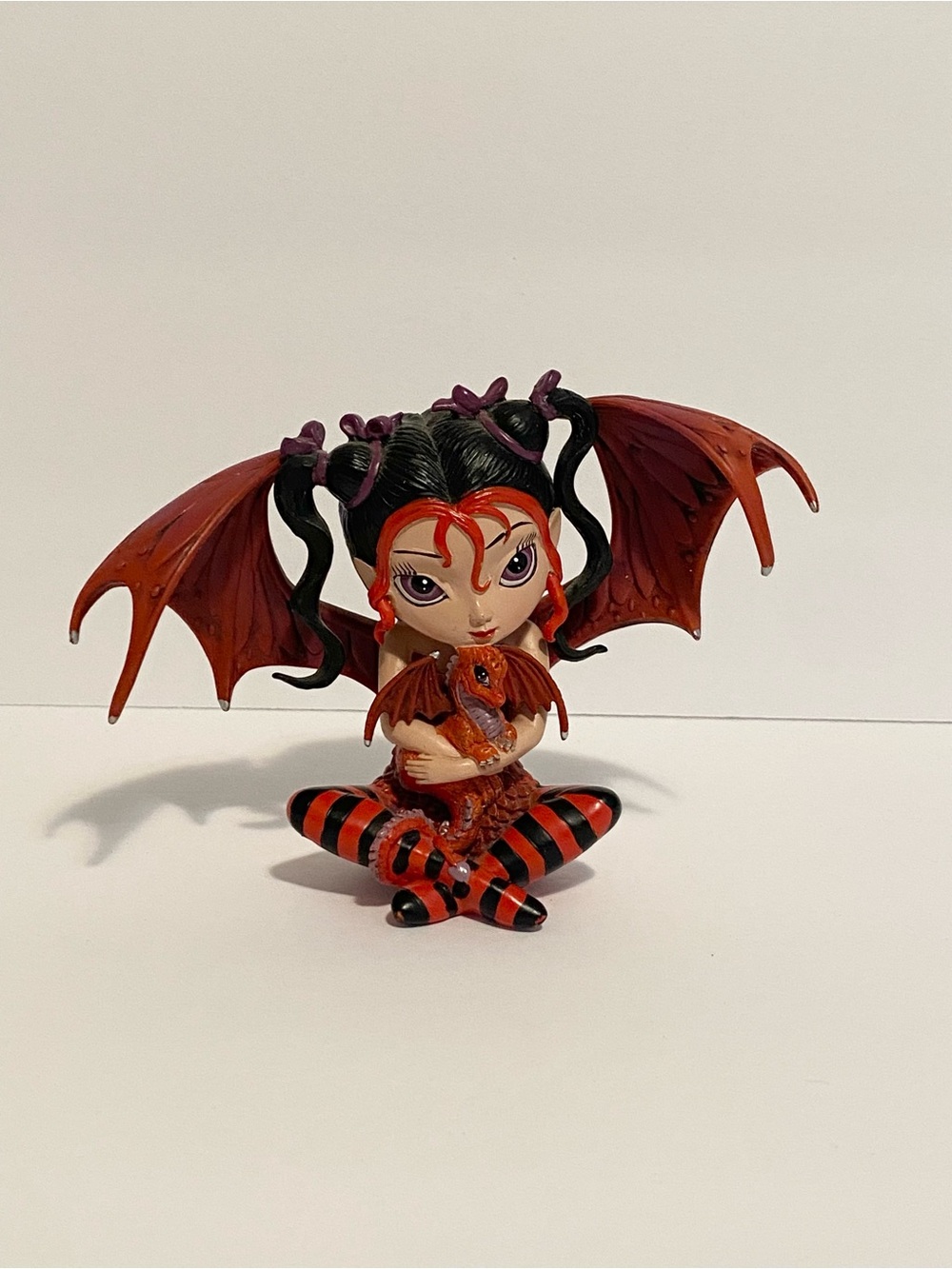 Fairy & Baby Dragon Figurine Ruby Hamilton Collection Jasmine Becket Griffith